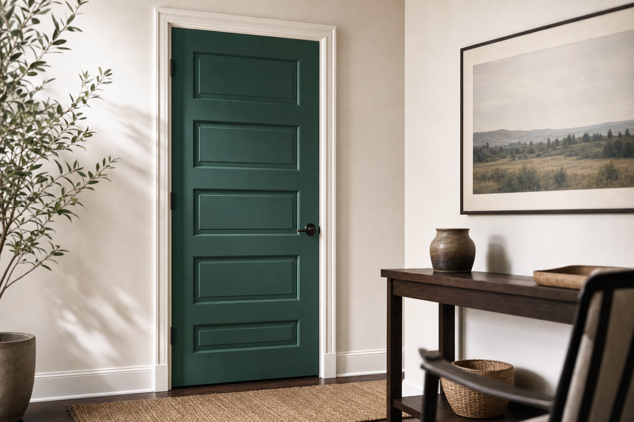 Ivy League by Valspar on interior-doors