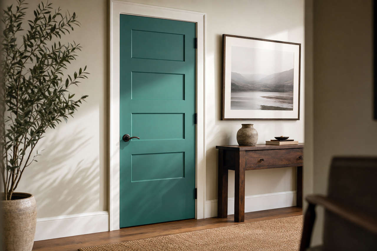 Elegant Silk by Valspar on interior-doors