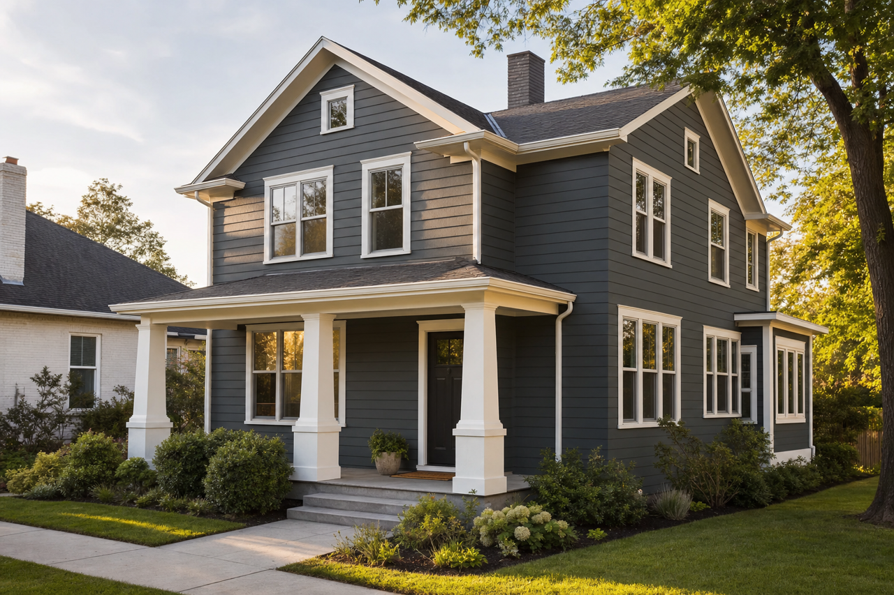 Nocturnal Green by Valspar on exterior