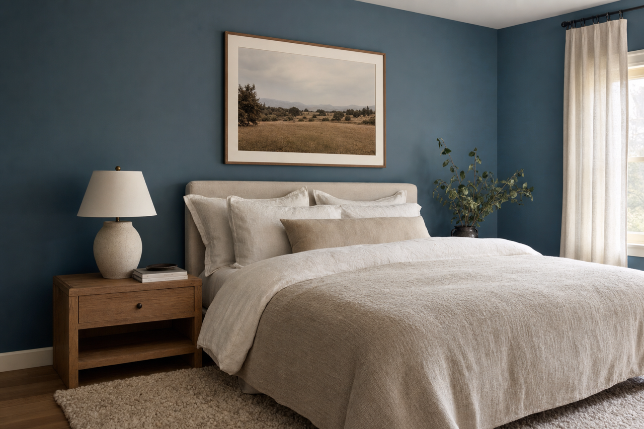 Quarry Pond by Valspar on interiors