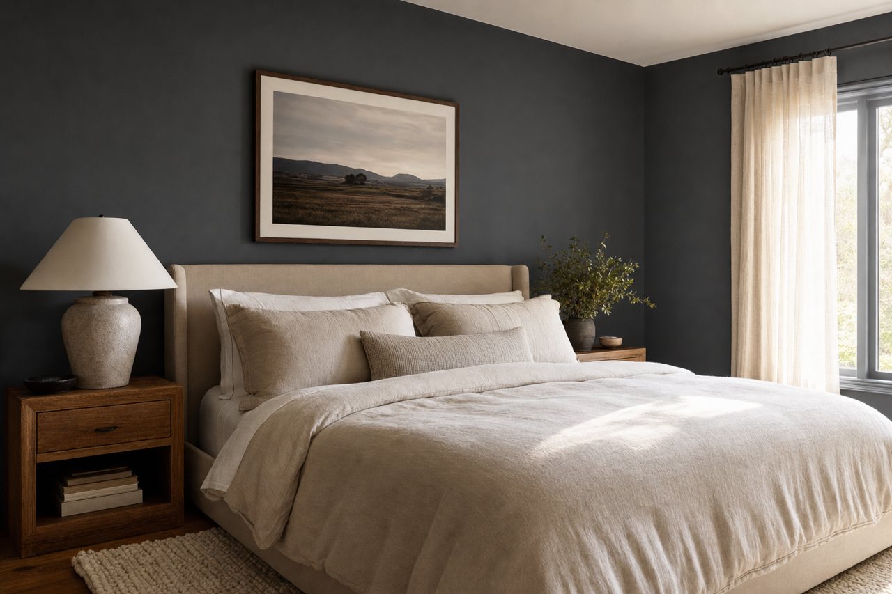Very Black by Valspar on interiors