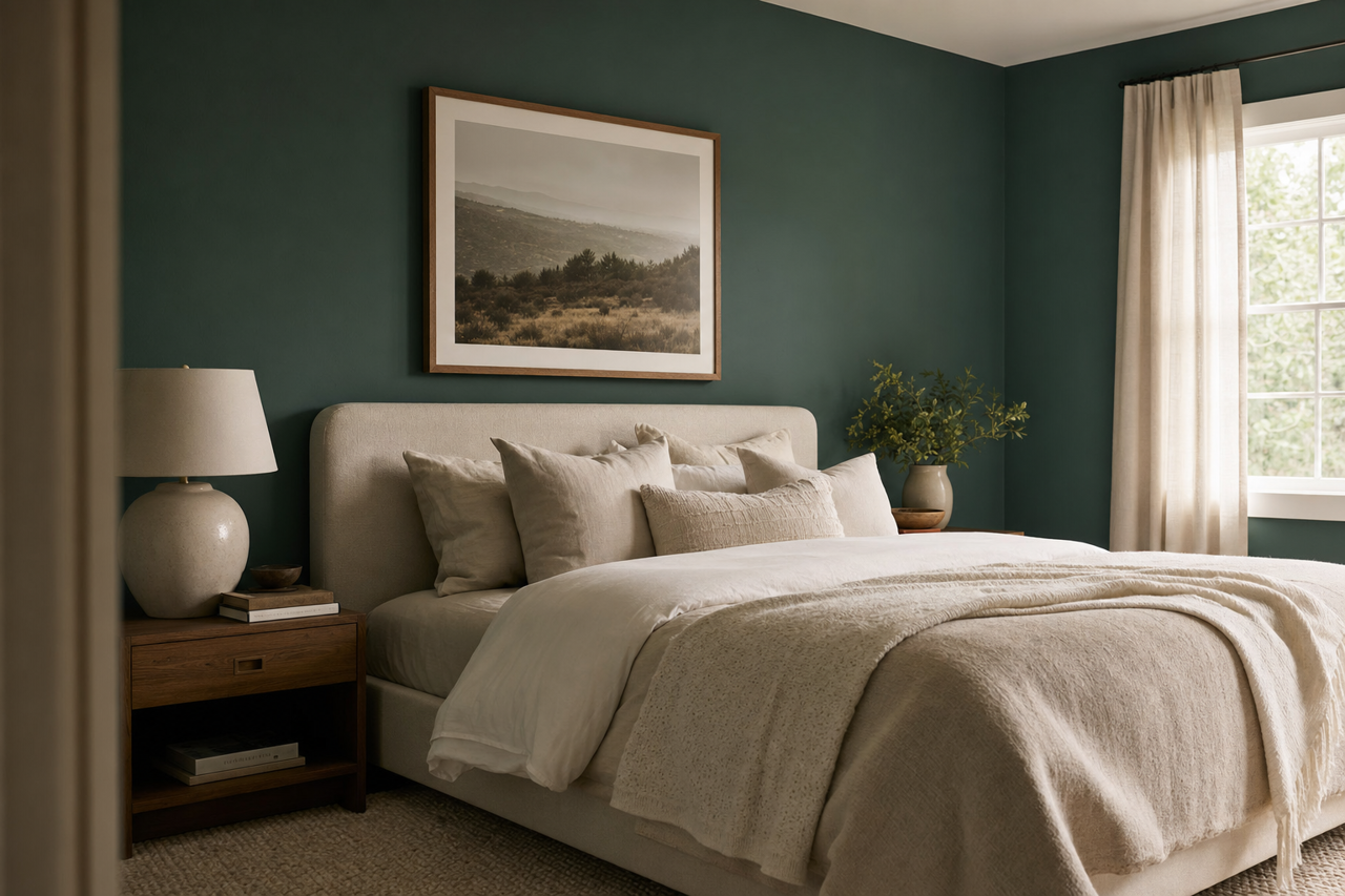 Favorite Green by Valspar on interiors
