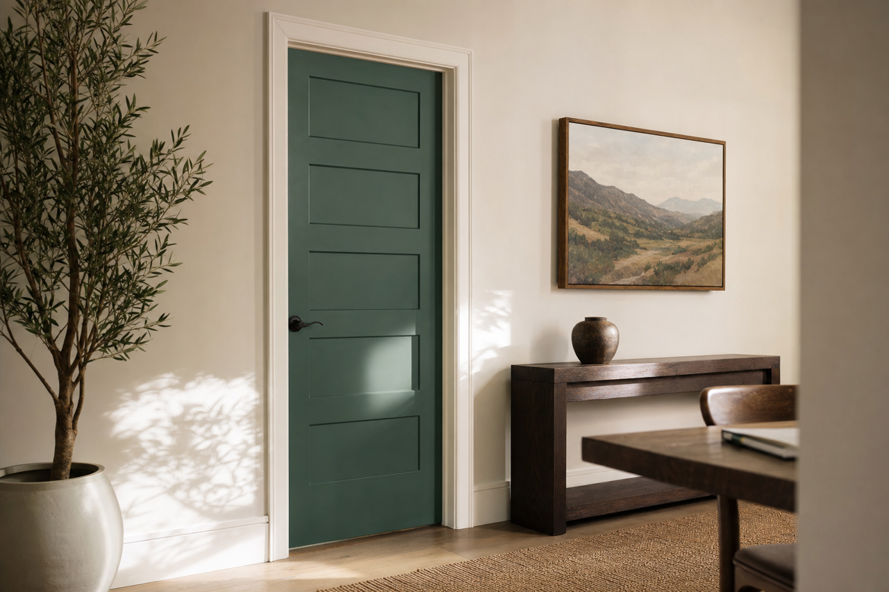 Southern Garden by Valspar on interior-doors