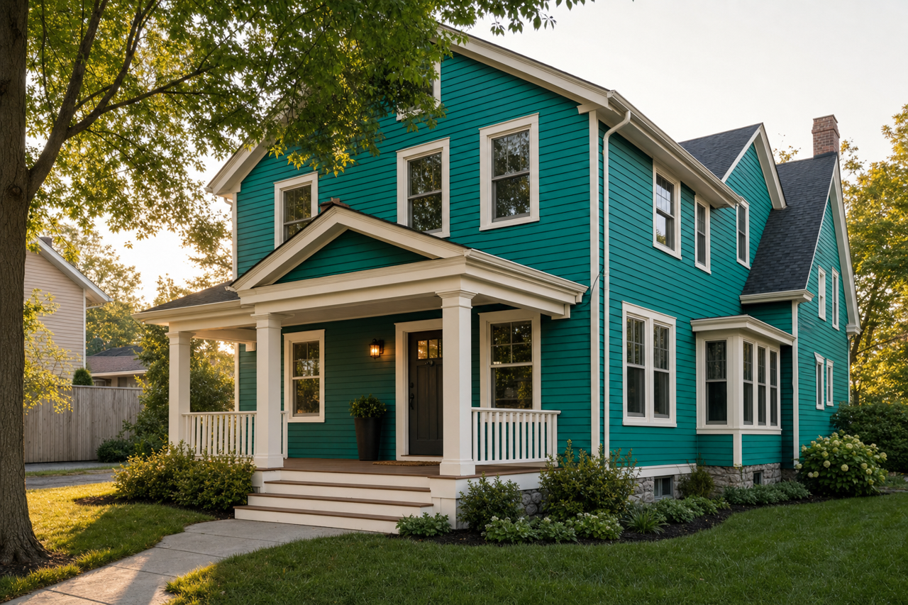 Stained Glass by Valspar on exterior