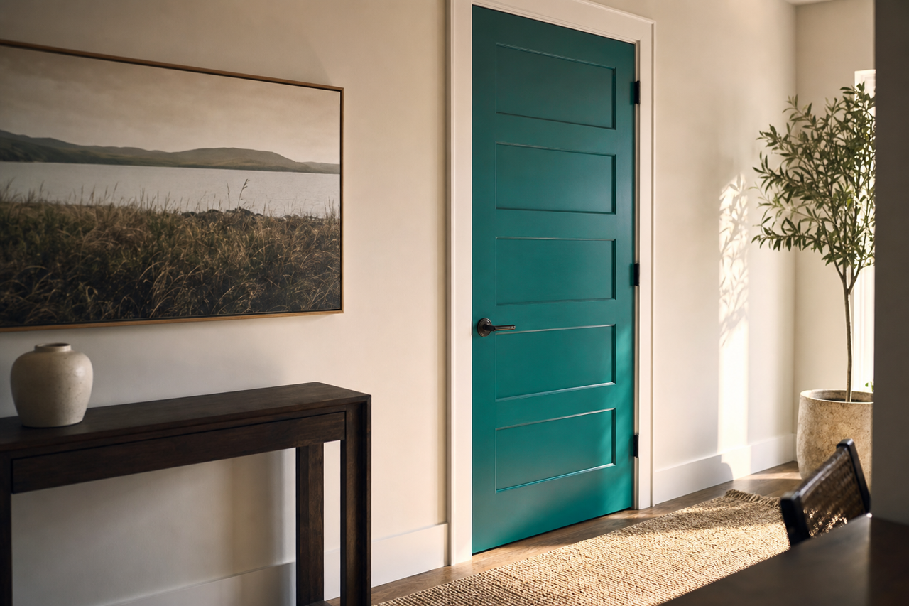 Stained Glass by Valspar on interior-doors