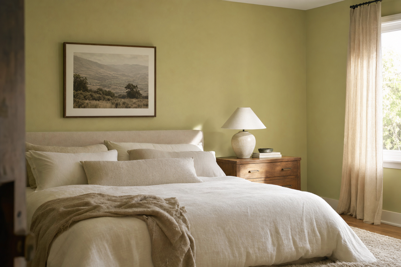Fraser Fir by Benjamin Moore on interiors