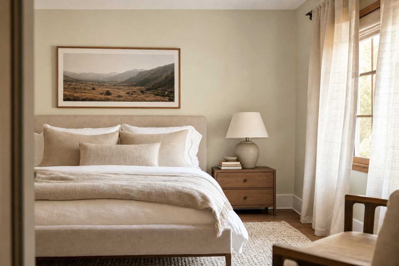 Silver by Benjamin Moore on interiors