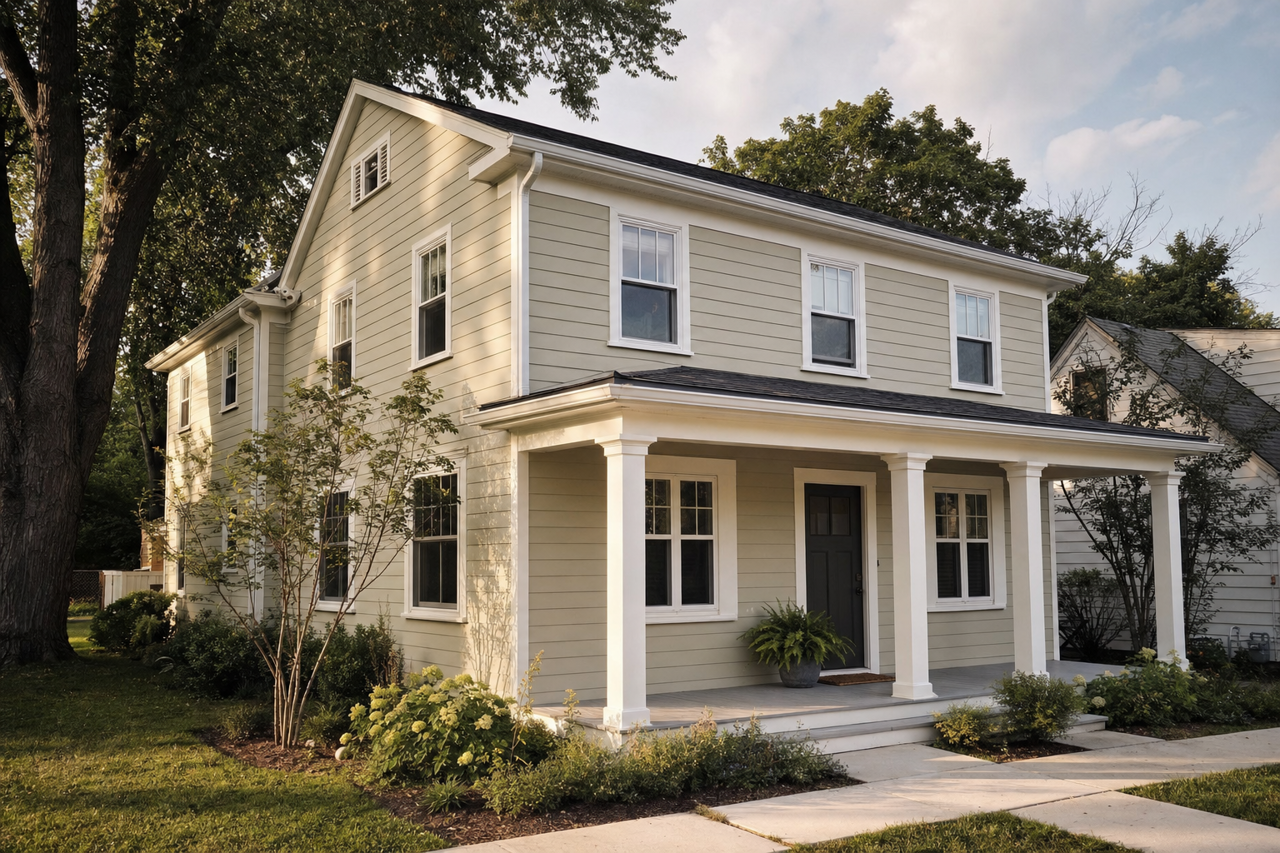 Tree Moss by Benjamin Moore on exterior