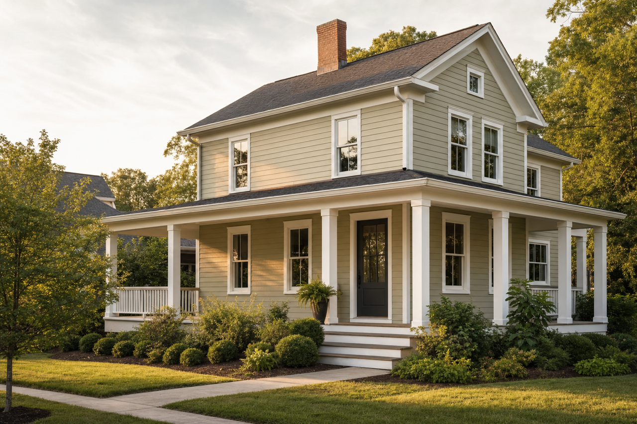 Cypress Green by Benjamin Moore on exterior