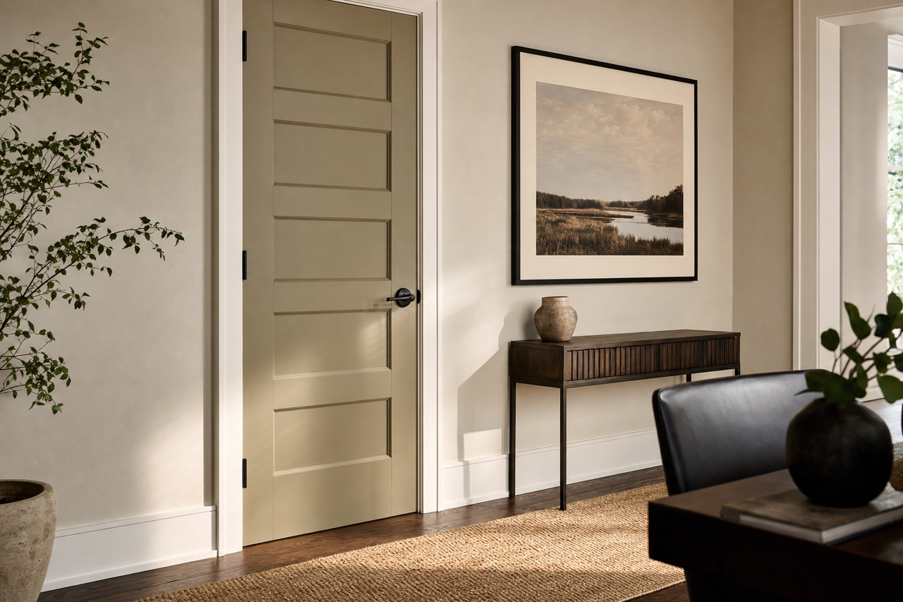 Springfield by Benjamin Moore on interior-doors