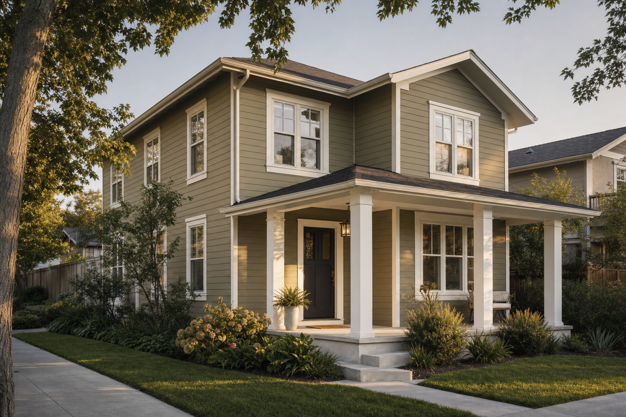 Pine by Benjamin Moore on exterior