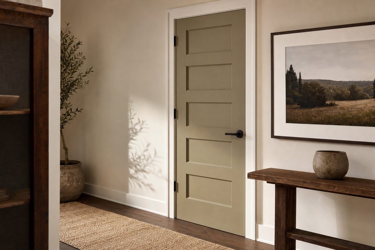 Pine by Benjamin Moore on interior-doors
