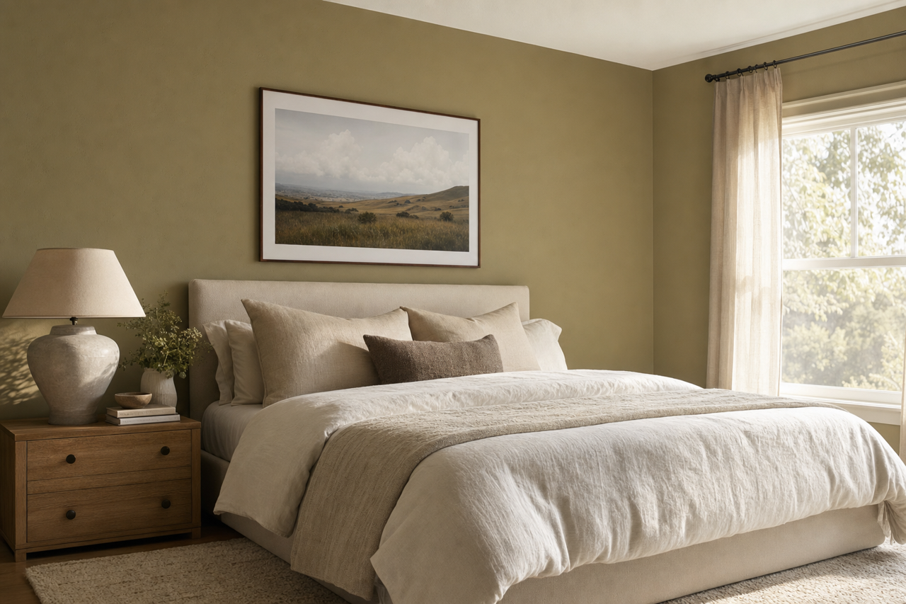 Pine by Benjamin Moore on interiors