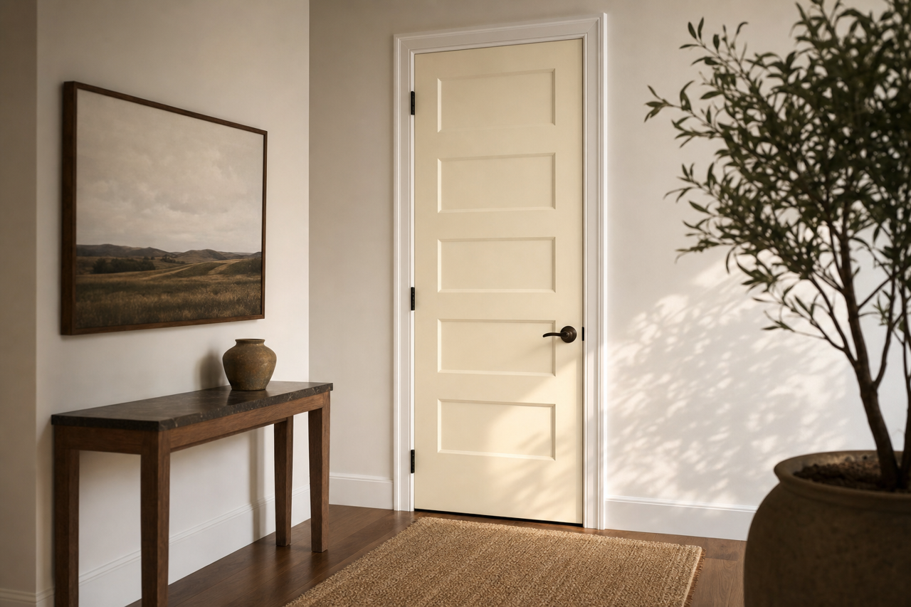 Light by Benjamin Moore on interior-doors