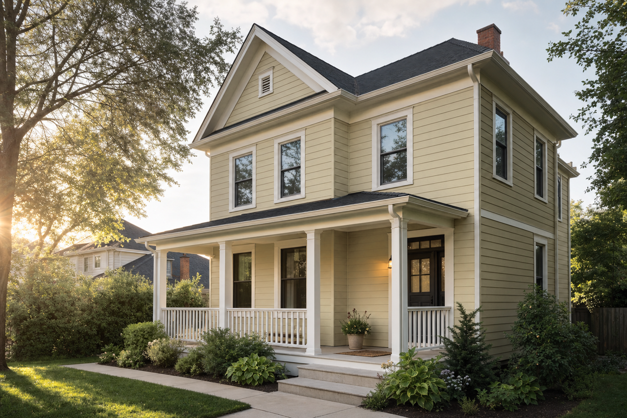 Baby Turtle by Benjamin Moore on exterior