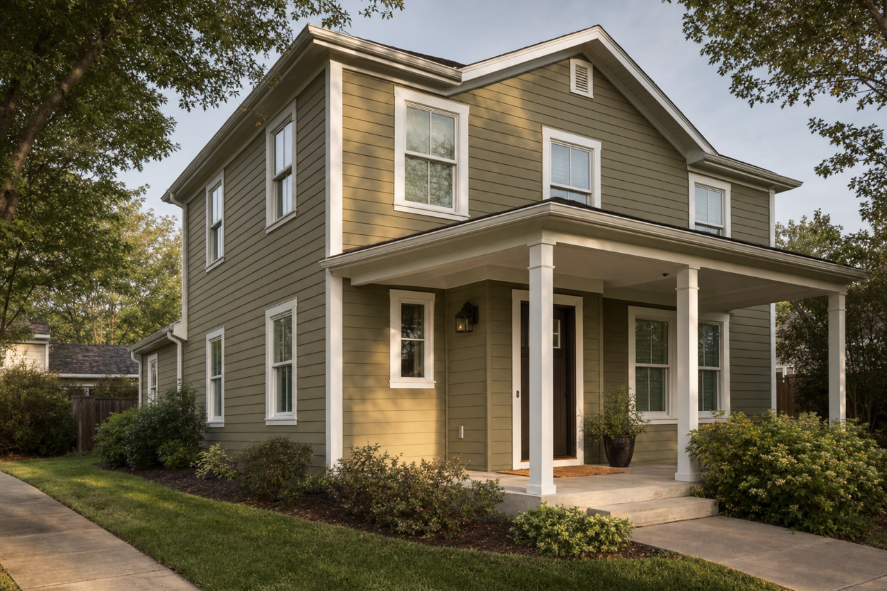Greenbrook by Benjamin Moore on exterior