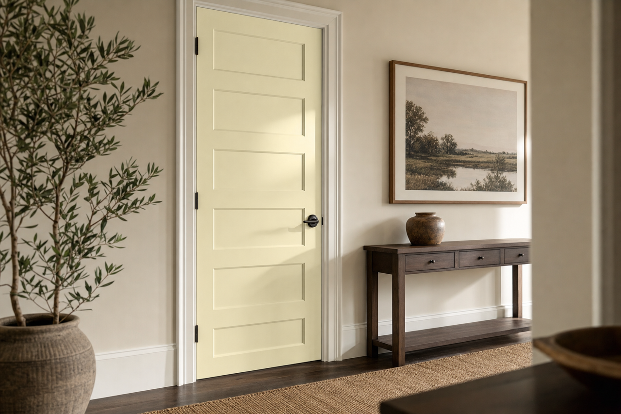 Spring by Benjamin Moore on interior-doors
