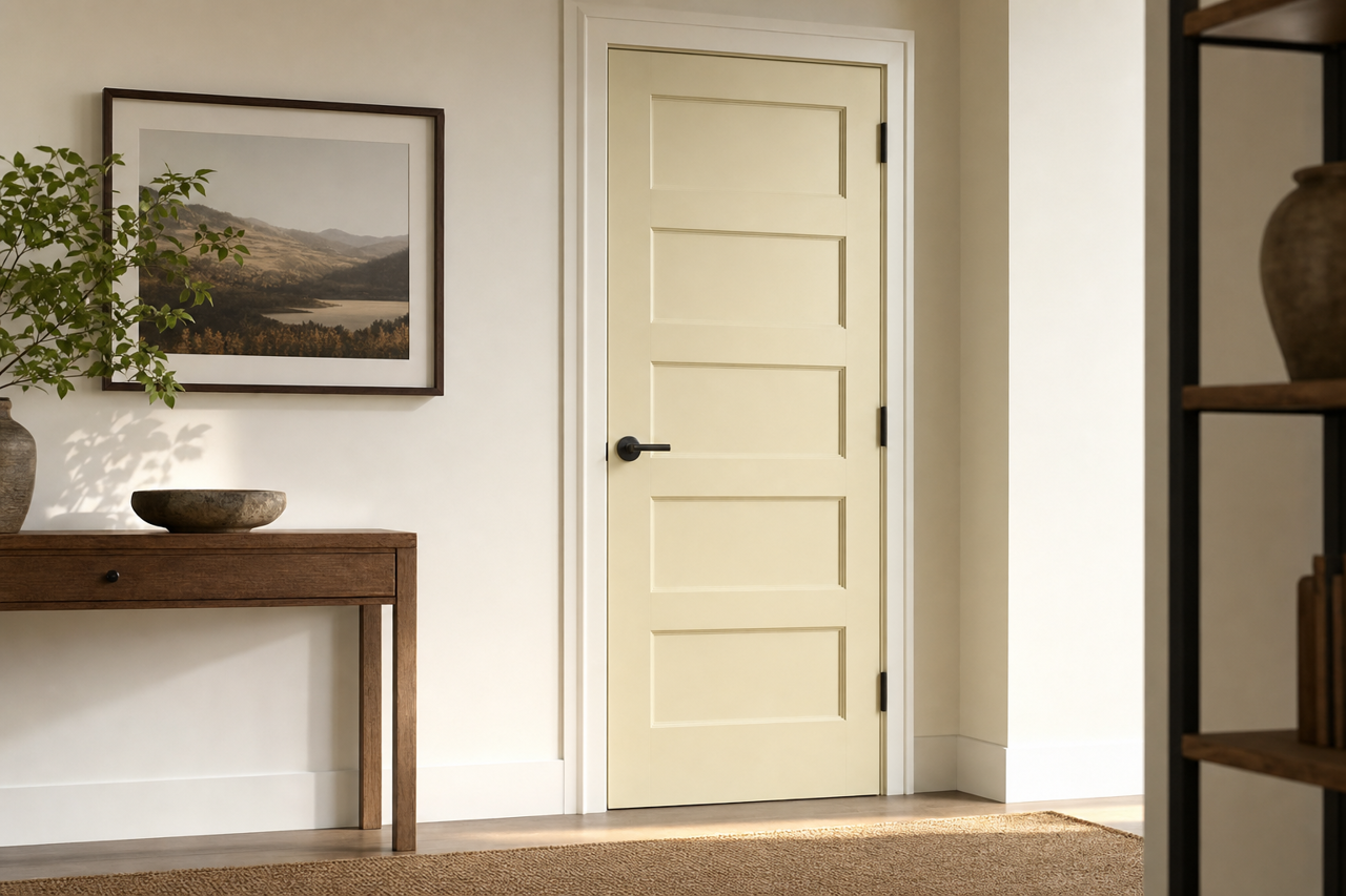 Nantucket Breeze by Benjamin Moore on interior-doors