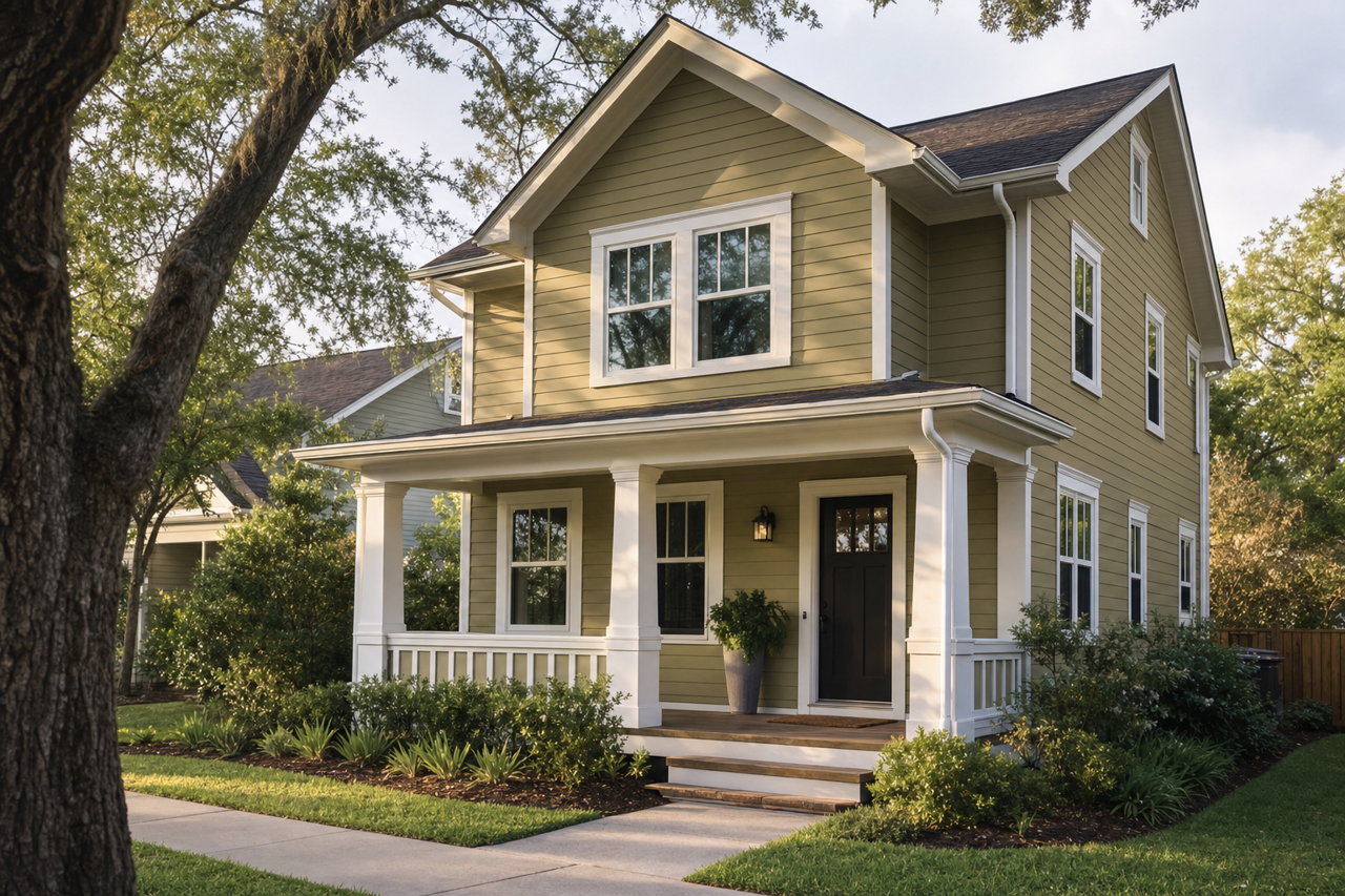 Savannah Sage by Benjamin Moore on exterior