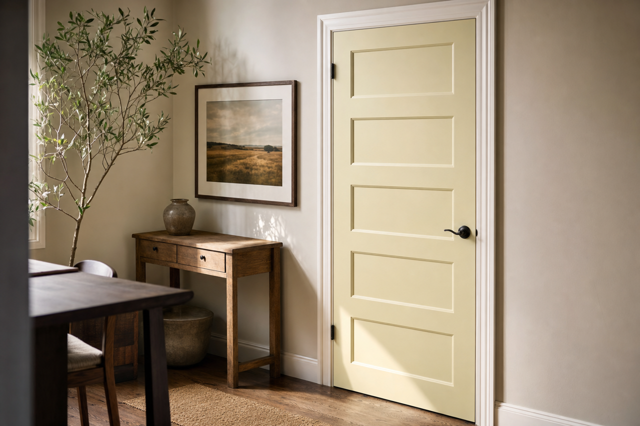 Chameleon by Benjamin Moore on interior-doors