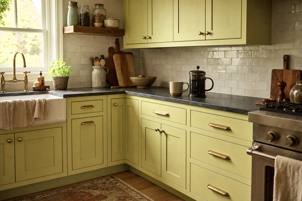 Sweet by Benjamin Moore on cabinets