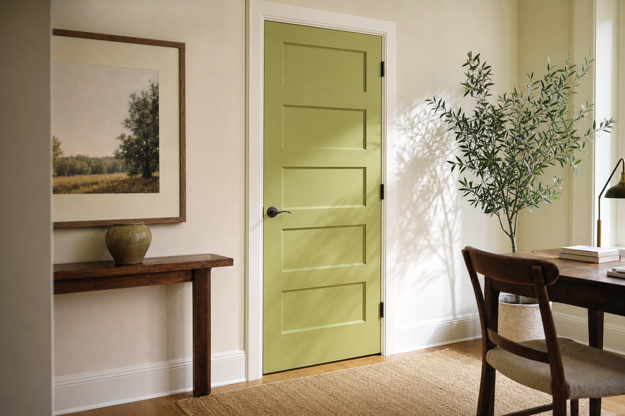 Medieval by Benjamin Moore on interior-doors