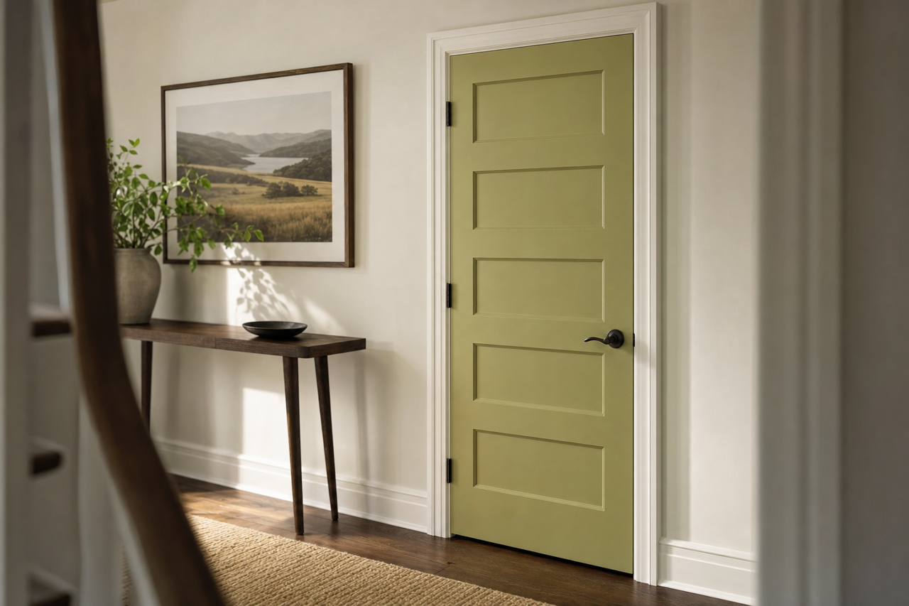 Ponderosa by Benjamin Moore on interior-doors