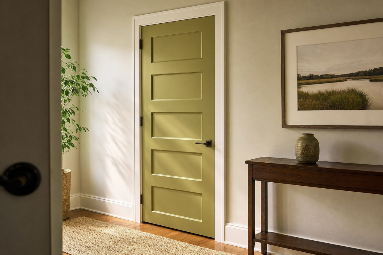 Winding Vines by Benjamin Moore on interior-doors
