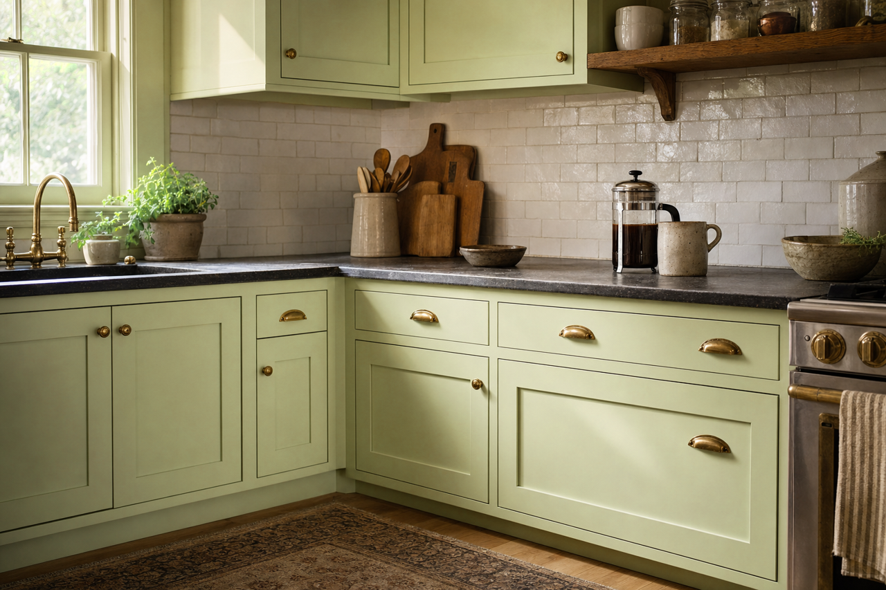 Veranda by Benjamin Moore on cabinets