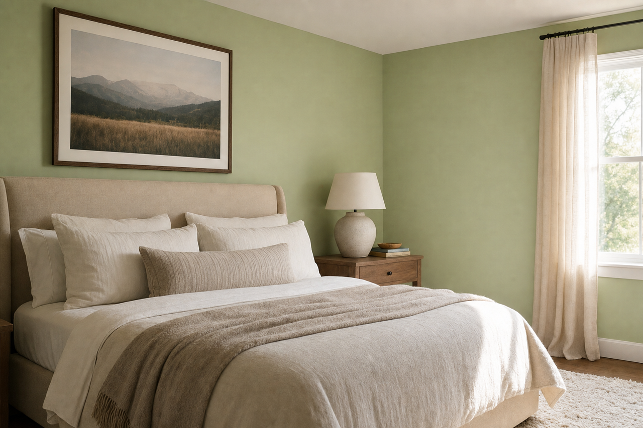 Corn Stalk by Benjamin Moore on interiors