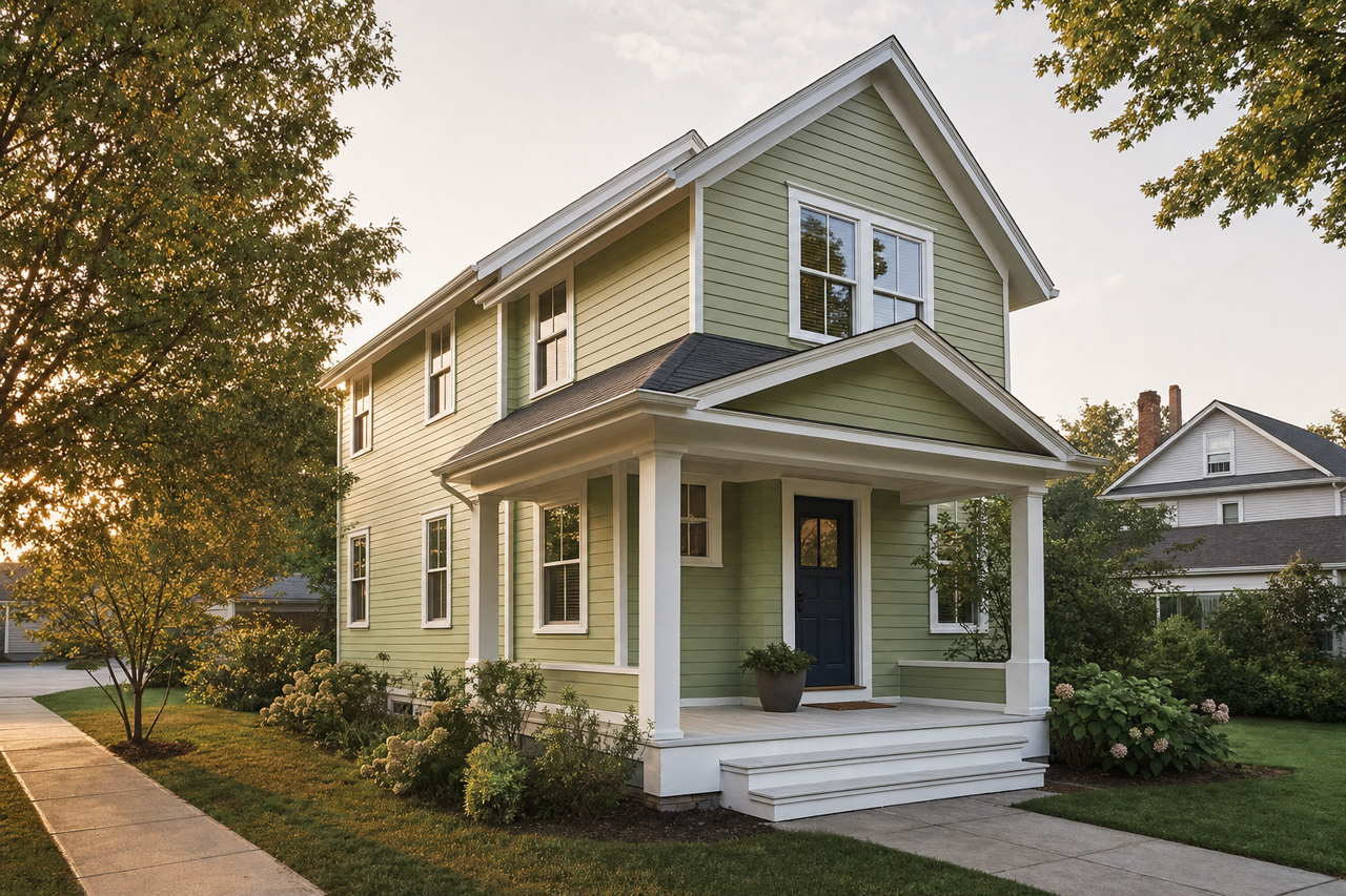 Woodland by Benjamin Moore on exterior