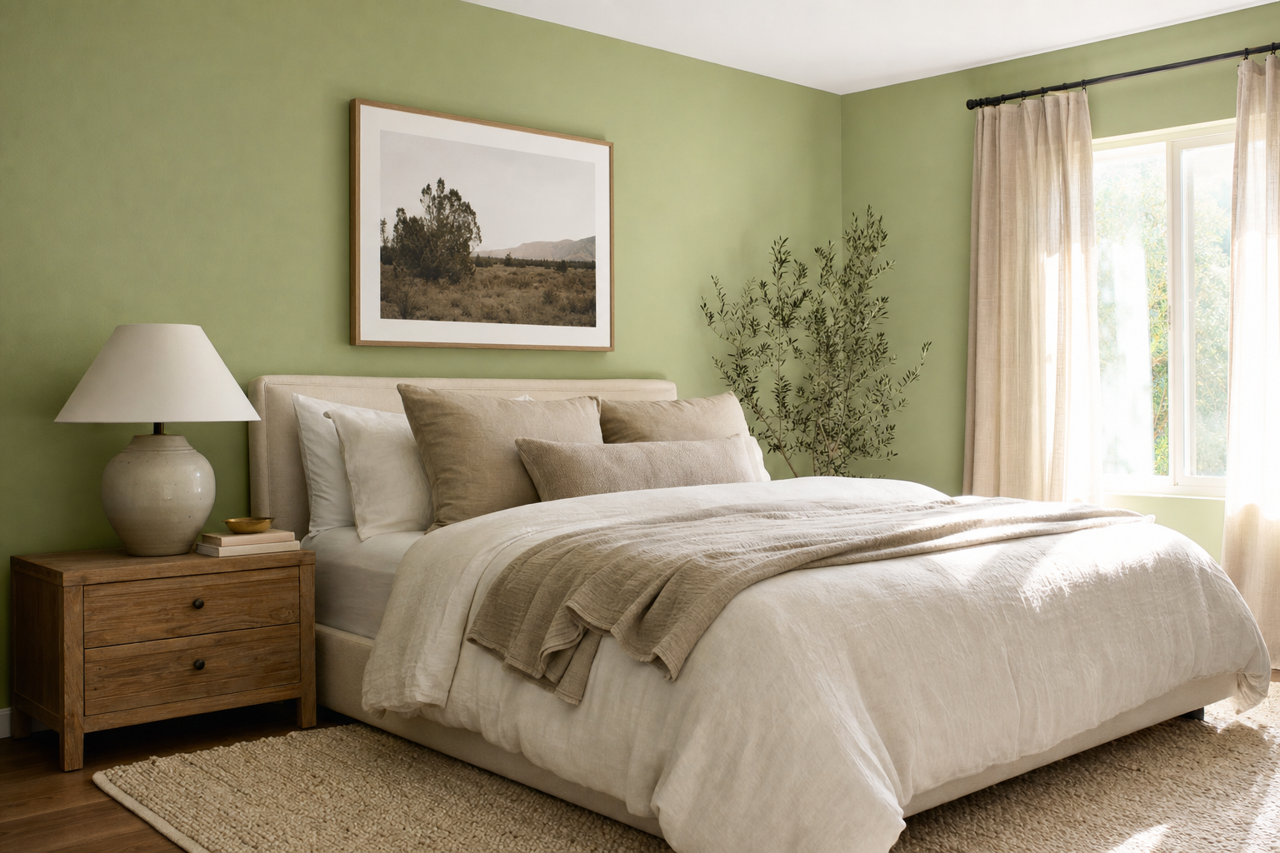 Woodland by Benjamin Moore on interiors