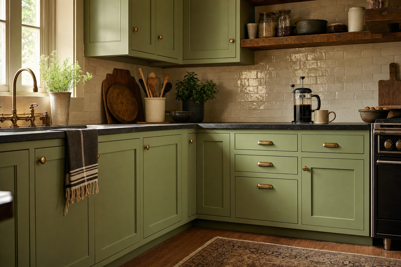 Buckingham by Benjamin Moore on cabinets