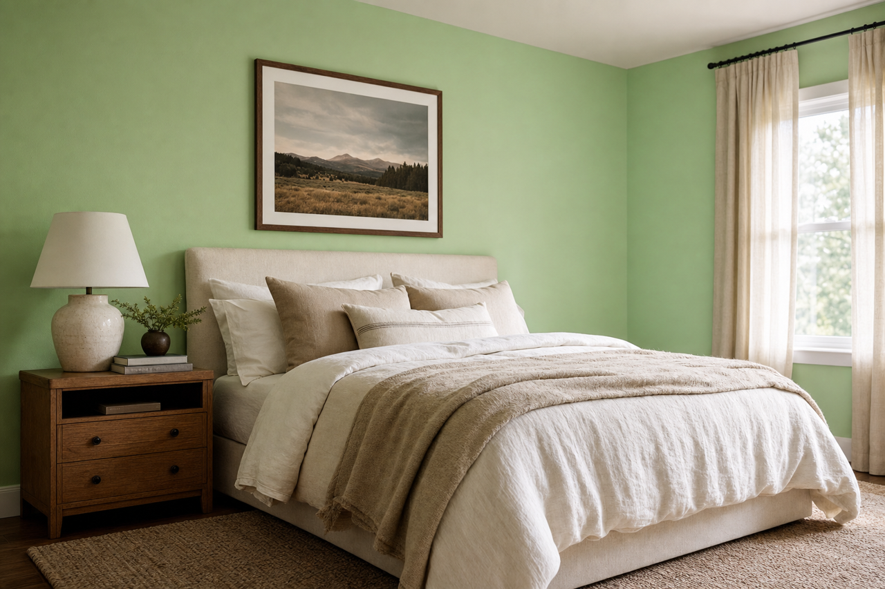 Paradise by Benjamin Moore on interiors