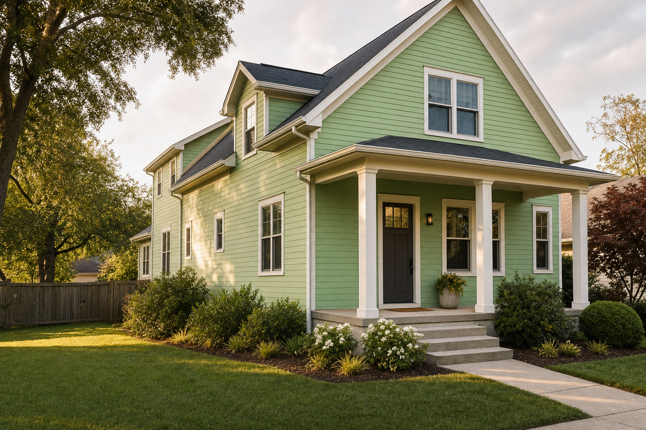 Exotic Bloom by Benjamin Moore on exterior