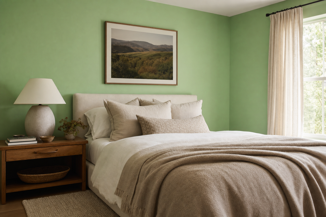 Exotic Bloom by Benjamin Moore on interiors