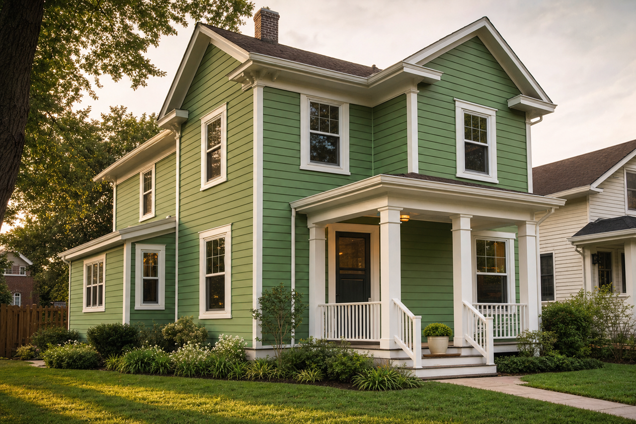 Pleasant by Benjamin Moore on exterior