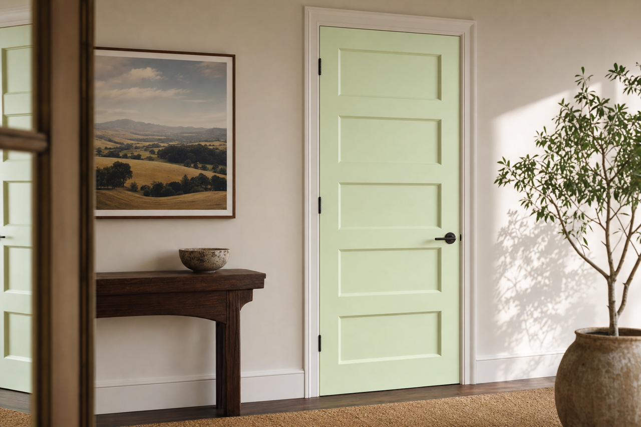 Easter Hunt by Benjamin Moore on interior-doors
