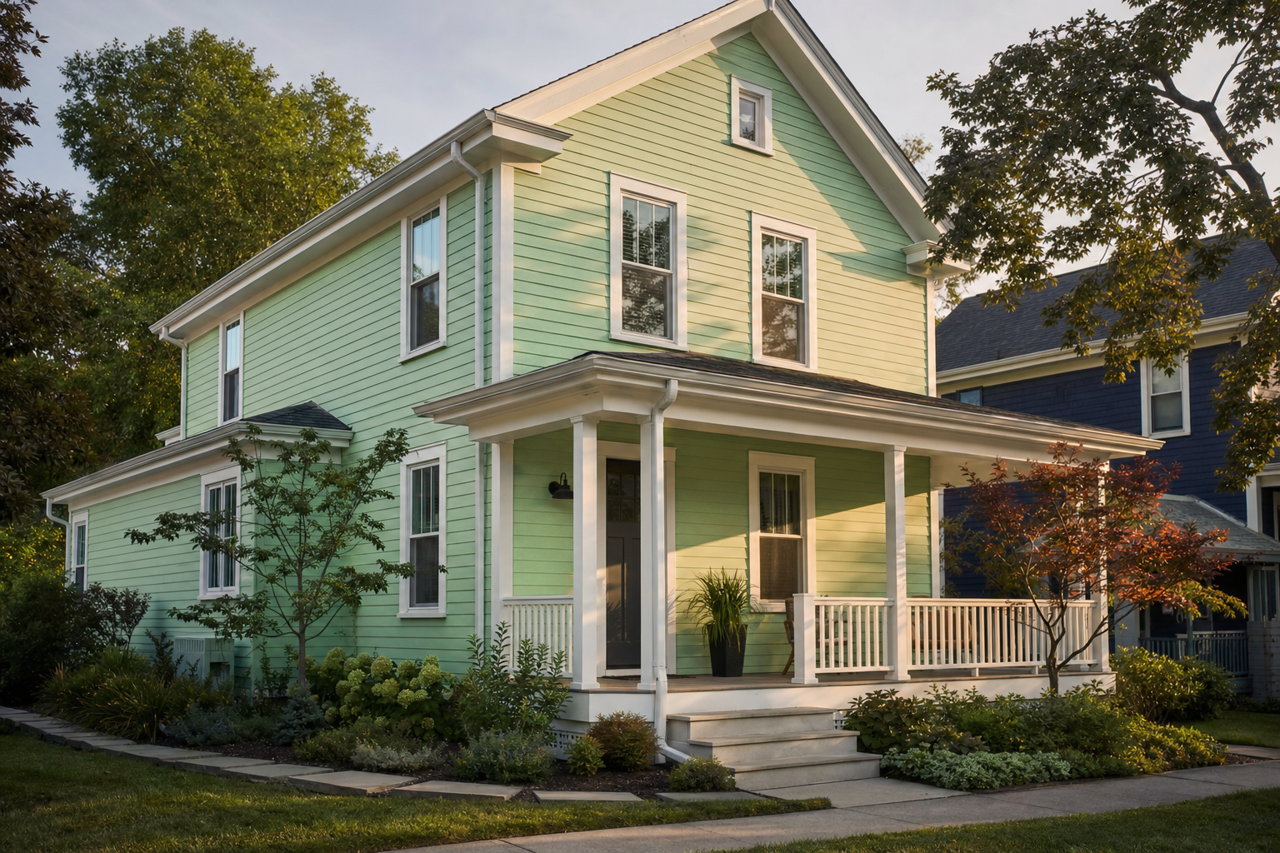 Sounds by Benjamin Moore on exterior