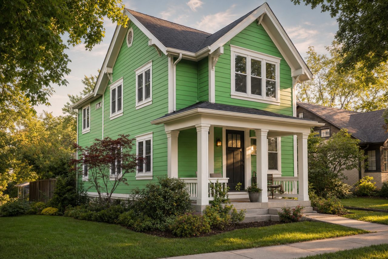 Paradise Valley by Benjamin Moore on exterior