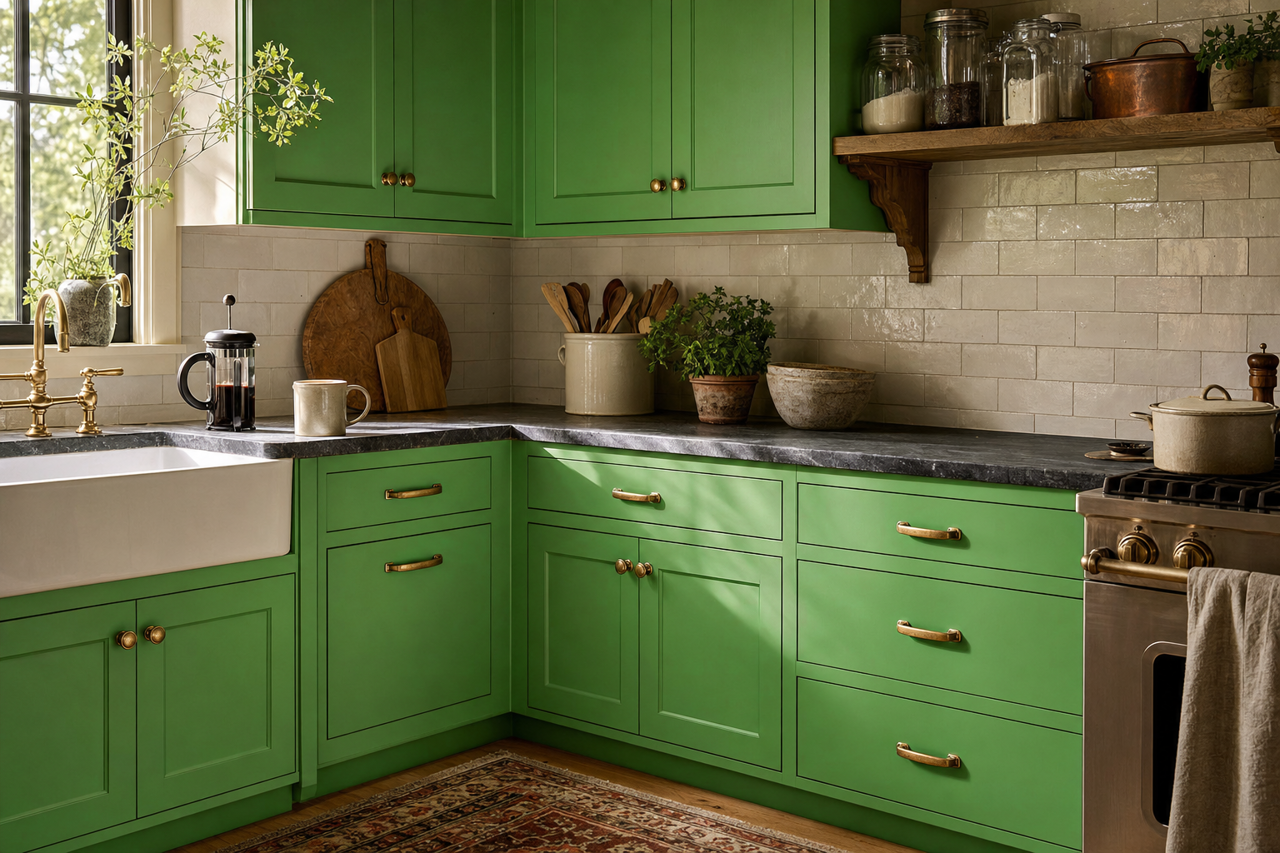Sullivan by Benjamin Moore on cabinets