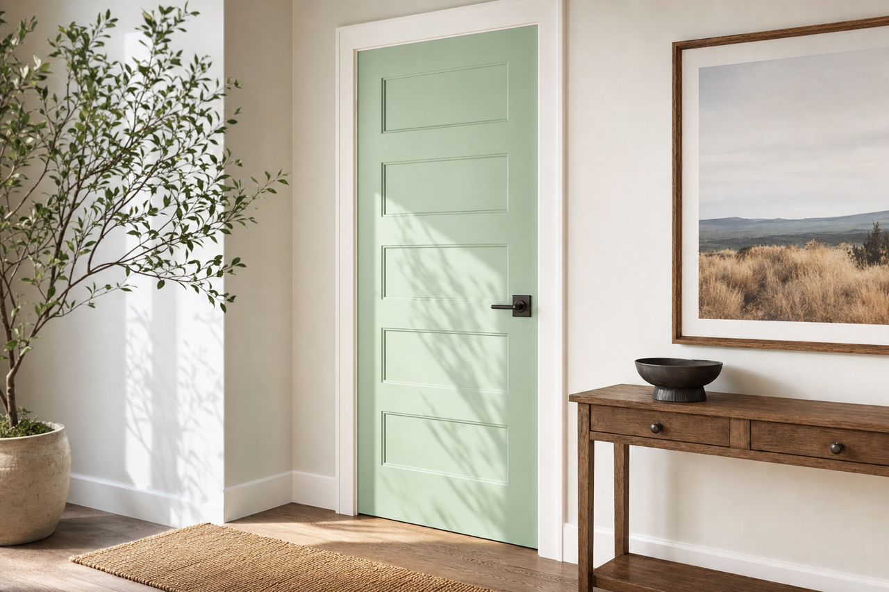 Douglas by Benjamin Moore on interior-doors