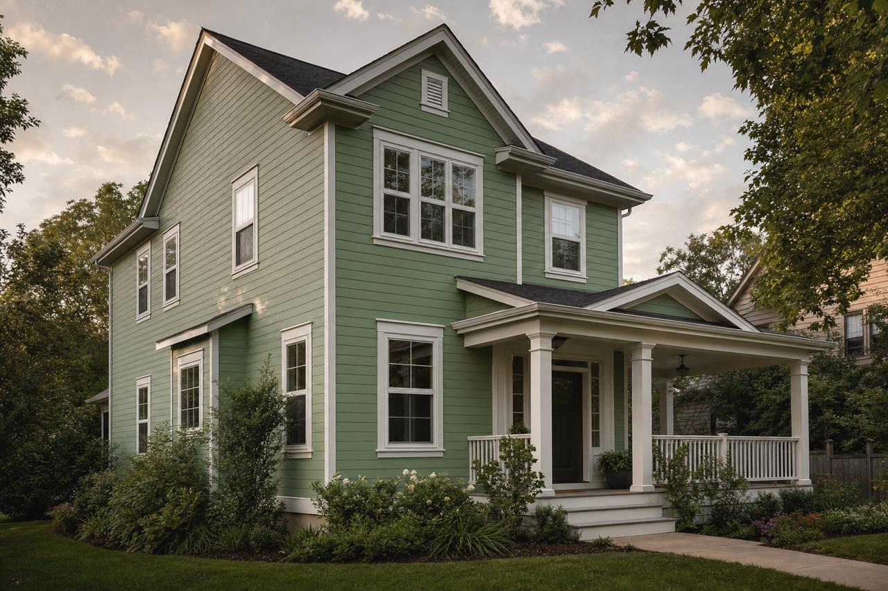 Aurora by Benjamin Moore on exterior