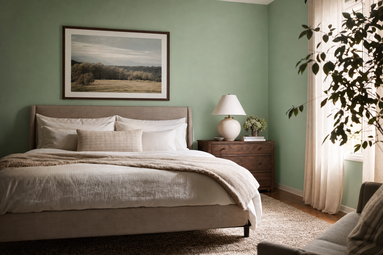 Lotus Flower by Benjamin Moore on interiors
