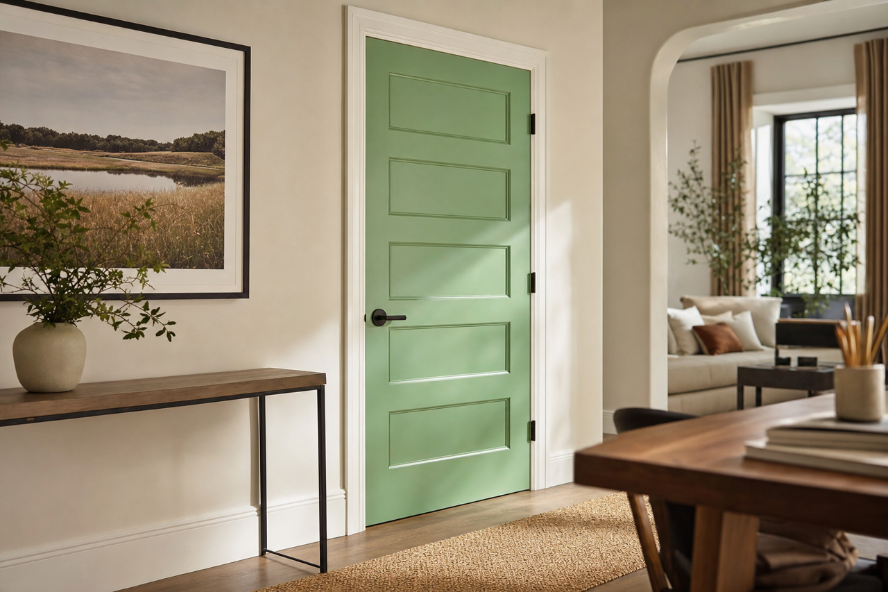 Branch by Benjamin Moore on interior-doors