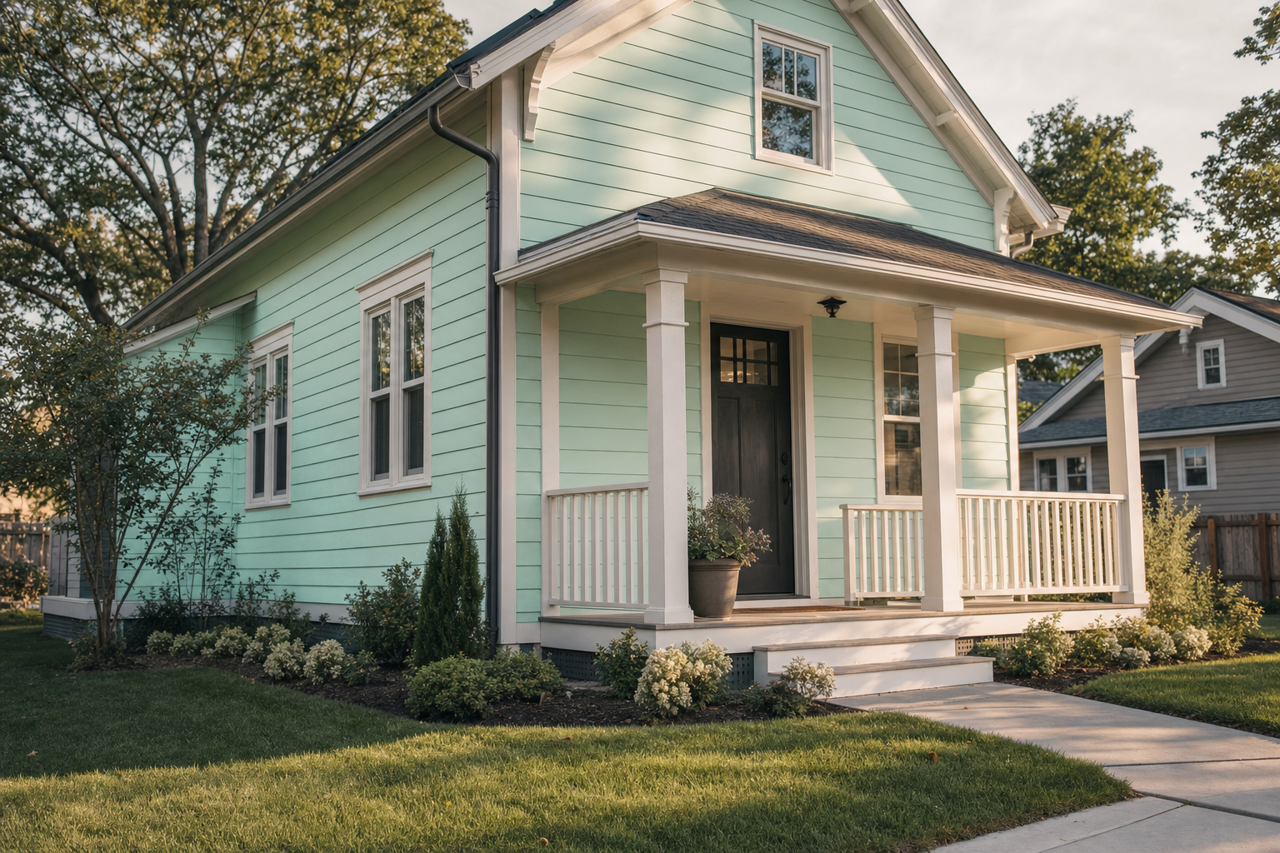 Tropical Paradise by Benjamin Moore on exterior