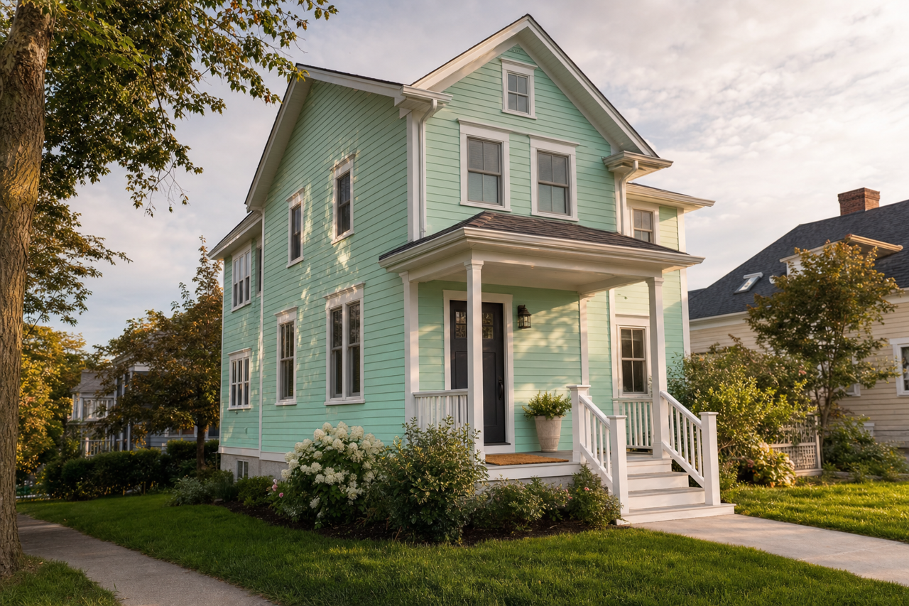 Mermaid's Tale by Benjamin Moore on exterior