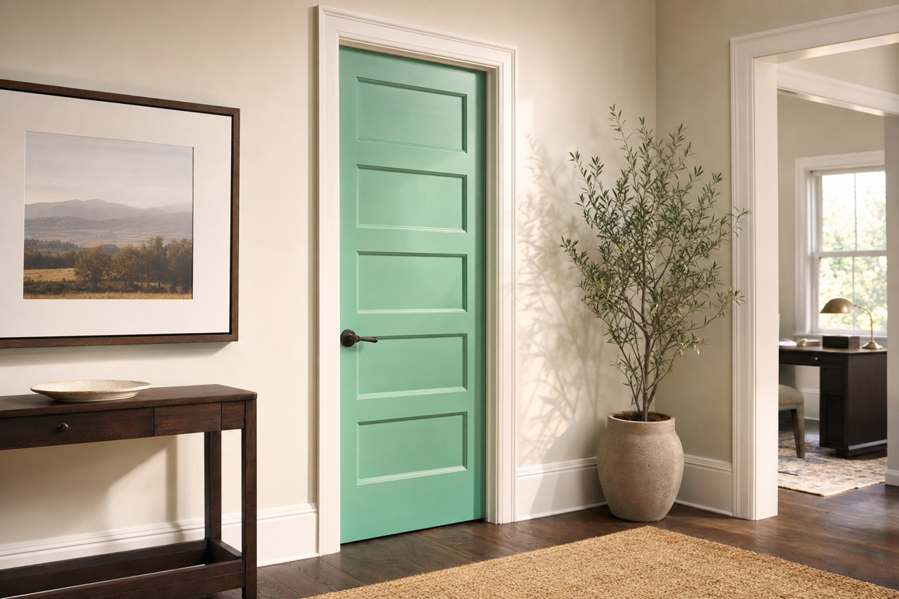 Cliffside by Benjamin Moore on interior-doors