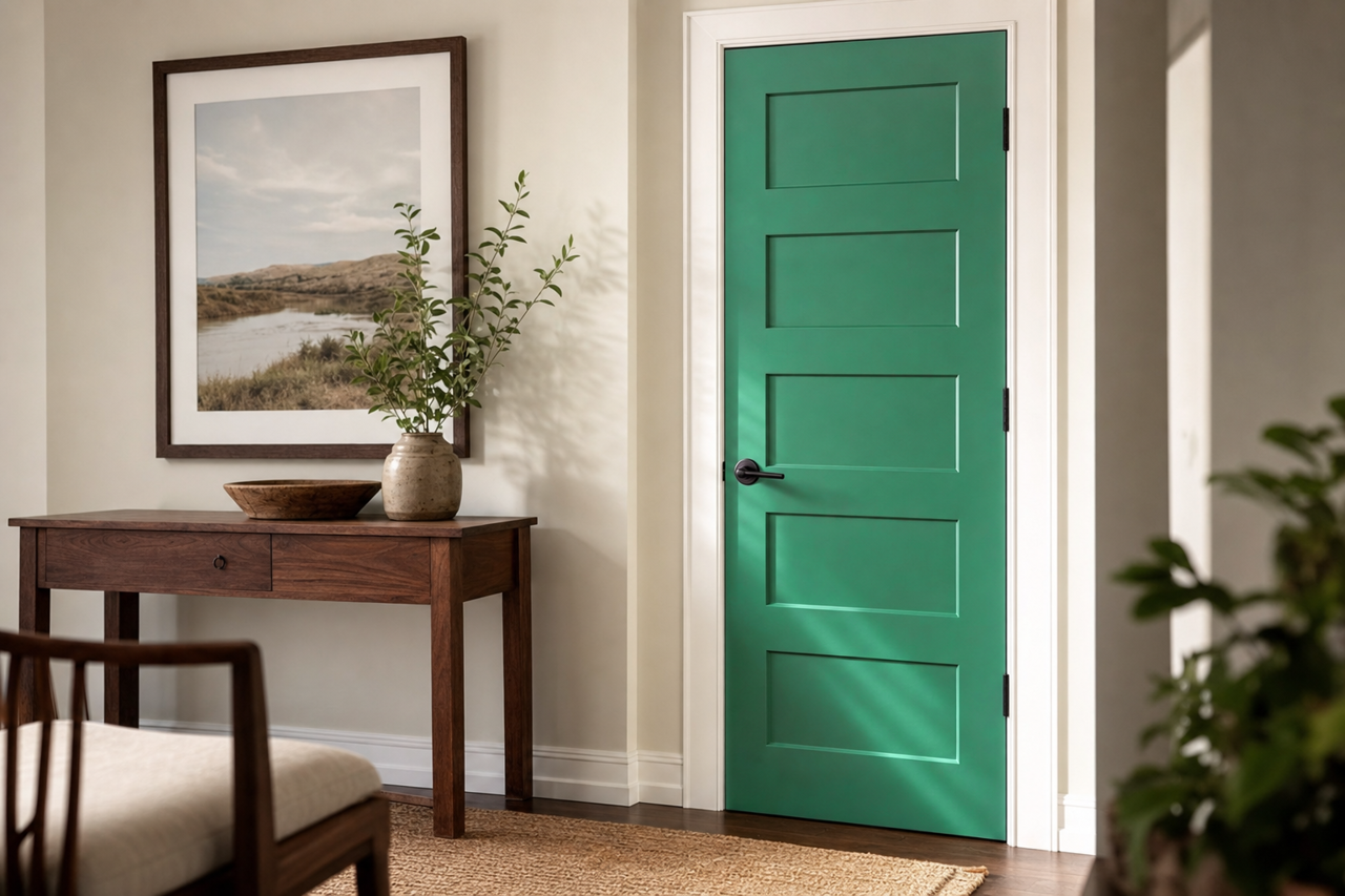 Floradale by Benjamin Moore on interior-doors