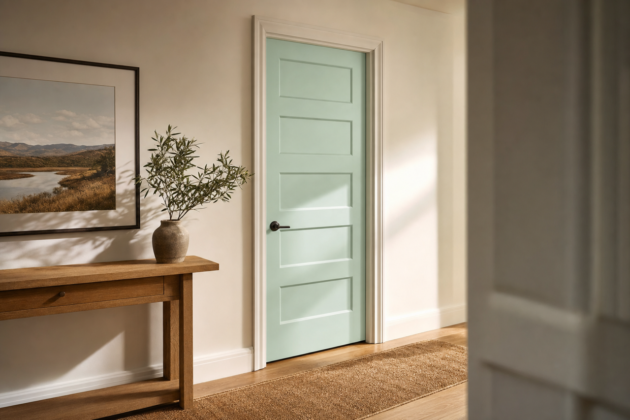 Mountainview by Benjamin Moore on interior-doors